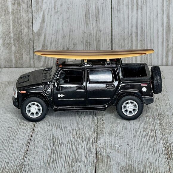 Kinsmart 2005 Hummer H2 SUT Black - 5097D - 1/40 scale Diecast Model Toy Car Tru - Picture 1 of 9